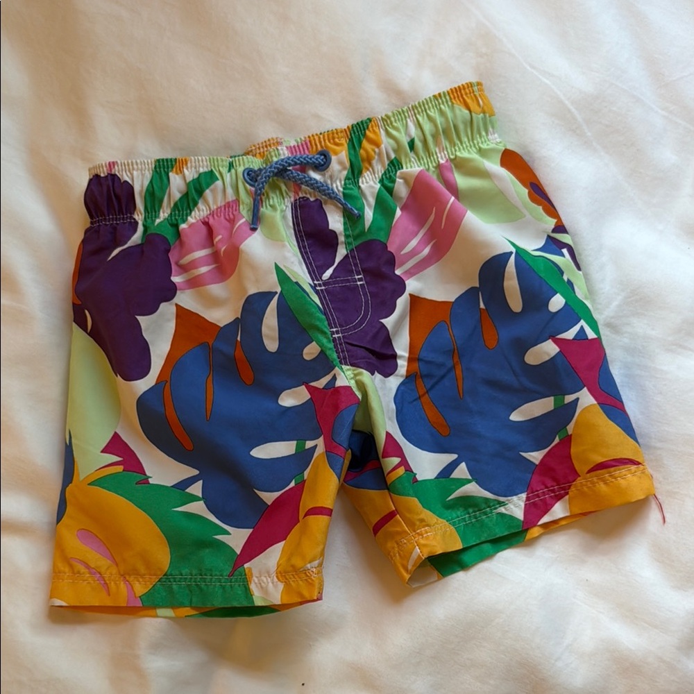 H&M Tropical Print Swim Shorts size 3/4T